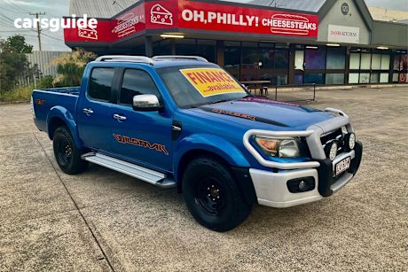 Blue 2010 Ford Ranger Dual Cab Pick-up Wildtrak (4X4)