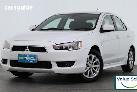 White 2010 Mitsubishi Lancer Hatchback Vr Sportback