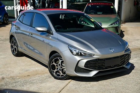 Silver 2025 MG MG3 Hatchback Excite Hybrid+