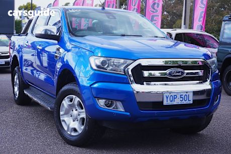 Blue 2017 Ford Ranger Crew Cab Pickup Xlt 3.2 Hi-Rider (4X2)