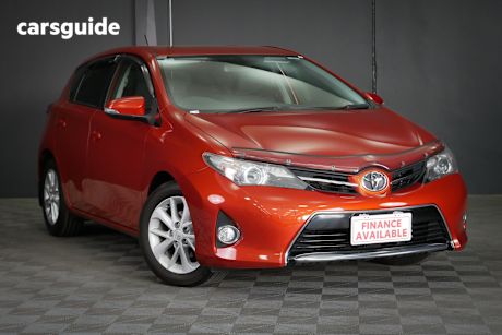 Red 2013 Toyota Corolla Hatchback Ascent Sport