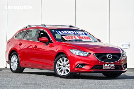 Red 2014 Mazda 6 Wagon Touring