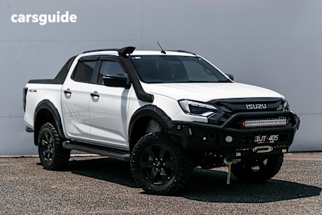White 2024 Isuzu D-MAX Crew Cab Utility X-Terrain (4X4)