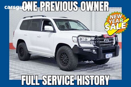 White 2018 Toyota Landcruiser Wagon Lc200 Gxl (4X4)