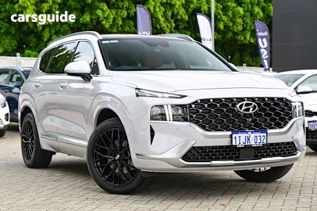 White 2022 Hyundai Santa FE Wagon Highlander Crdi (Awd)