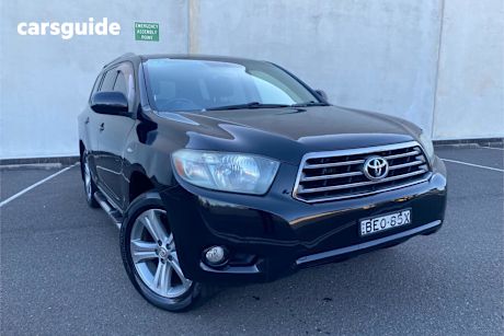 Black 2008 Toyota Kluger Wagon Kx-S (Fwd)