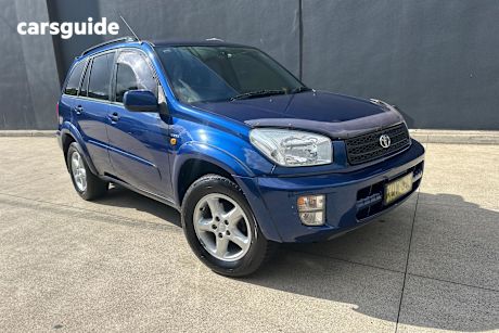 Blue 2000 Toyota RAV4 Wagon Cruiser (4X4)