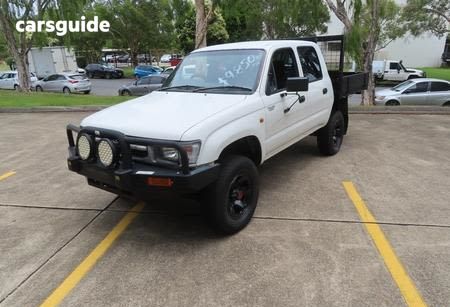 White 1998 Toyota Hilux Dual Cab Pick-up Sr5 (4X4)