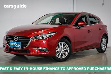 Red 2017 Mazda 3 Hatchback Maxx
