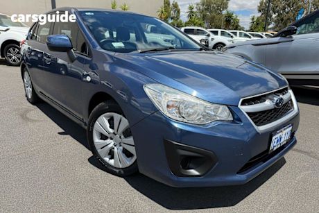 Blue 2013 Subaru Impreza Hatchback 2.0I (Awd)