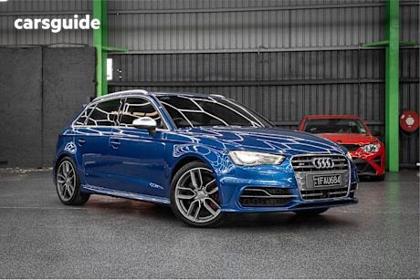 Blue 2014 Audi S3 Hatchback Sportback 2.0 Tfsi Quattro