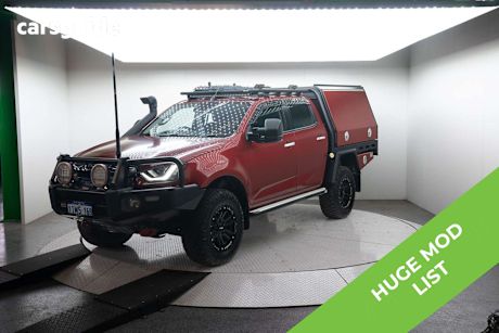 Red 2021 Isuzu D-MAX Crew Cab Utility Ls-U (4X4)