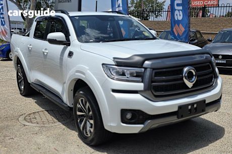 White 2025 GWM Cannon Dual Cab Utility Lux (4X4)