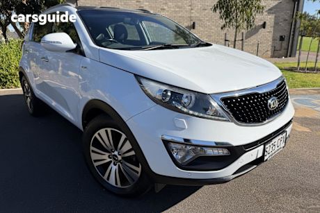 White 2015 Kia Sportage Wagon Platinum (Awd)