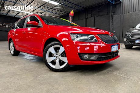 Red 2016 Skoda Octavia Wagon 110 Tsi Ambition Plus