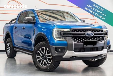 Blue 2023 Ford Ranger Double Cab Pick Up Sport 3.0 (4X4)