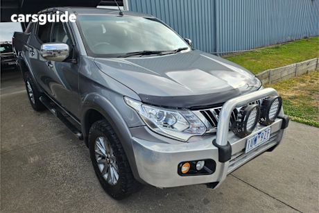 Grey 2016 Mitsubishi Triton Dual Cab Utility Gls (4X4)