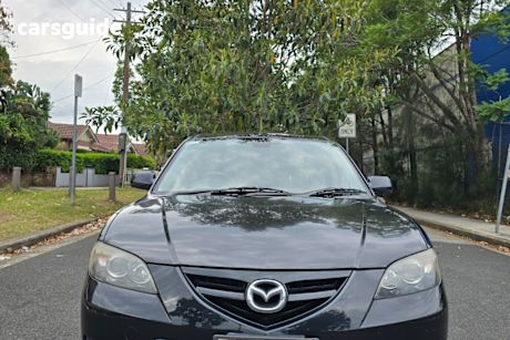 Black 2007 Mazda 3 Sedan Sp23