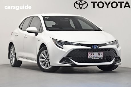White 2024 Toyota Corolla Hatchback Ascent Sport Hybrid