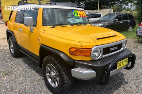 Yellow 2011 Toyota FJ Cruiser Wagon