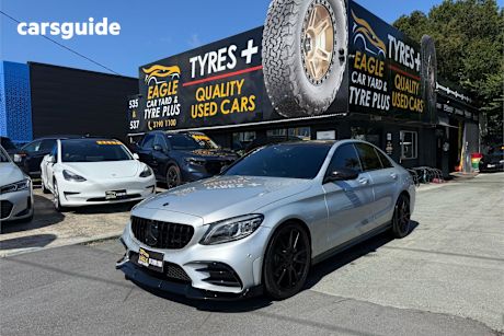 Silver 2019 Mercedes-Benz C200 Sedan Eq (Hybrid)