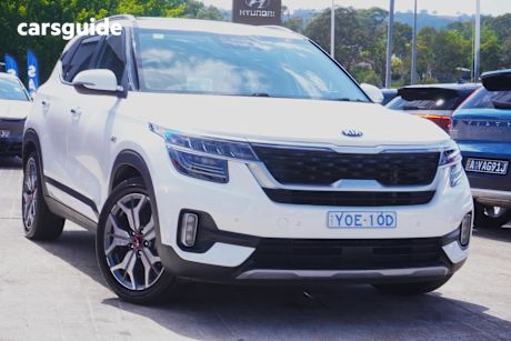 White 2020 Kia Seltos Wagon Gt Line (Awd)