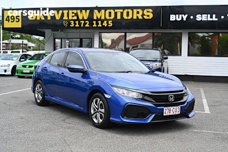 Blue 2017 Honda Civic Hatchback Vti