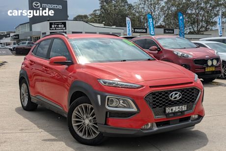 Orange 2018 Hyundai Kona Wagon Elite