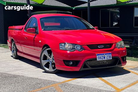 Red 2005 FPV F6 Tornado Ute Tray BF R