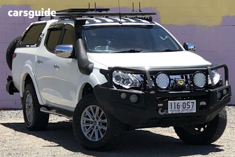 White 2016 Mitsubishi Triton Dual Cab Utility Gls (4X4)