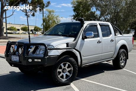 Silver 2013 Nissan Navara Dual Cab Utility St-X 550 (4X4)