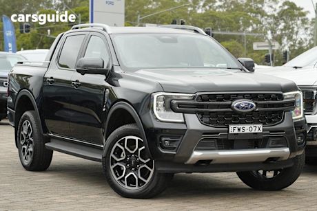 Black 2025 Ford Ranger Double Cab Pick Up Wildtrak 2.0 (4X4)
