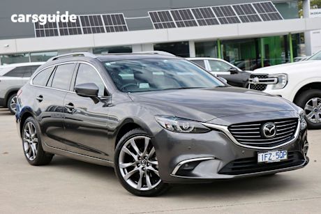 Grey 2016 Mazda 6 Wagon Atenza