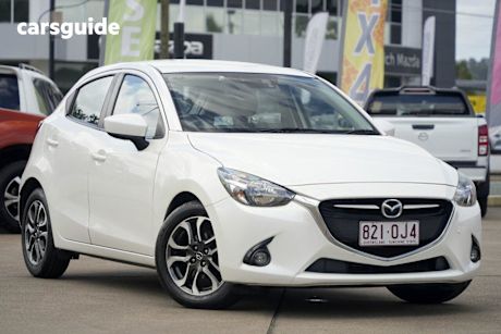 White 2015 Mazda 2 Hatchback Genki