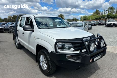 White 2016 Volkswagen Amarok Dual Cab Utility Tdi400 Core Plus (4X4)