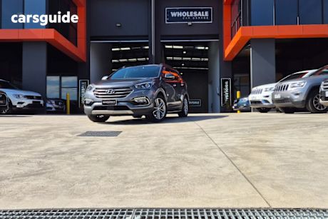 Grey 2016 Hyundai Santa FE Wagon Highlander Crdi (4X4)