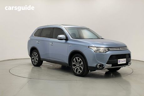 Silver 2014 Mitsubishi Outlander Wagon Aspire Phev Hybrid