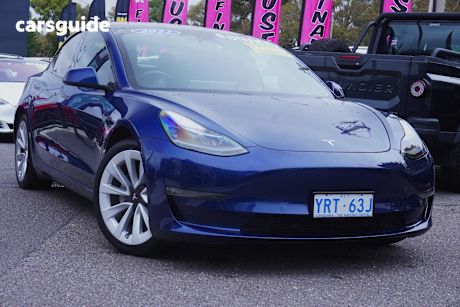 Blue 2022 Tesla Model 3 Sedan Long Range