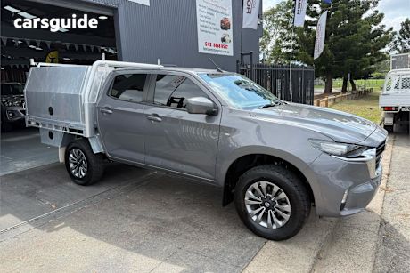 Grey 2023 Mazda BT-50 Dual Cab Chassis Xt (4X4)