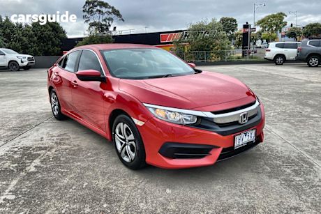 Red 2016 Honda Civic Sedan Vti