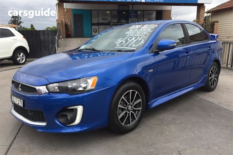 Blue 2016 Mitsubishi Lancer Sedan Es Sport
