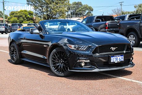 Black 2017 Ford Mustang Convertible Gt 5.0 V8