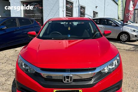 Red 2016 Honda Civic Sedan Vti
