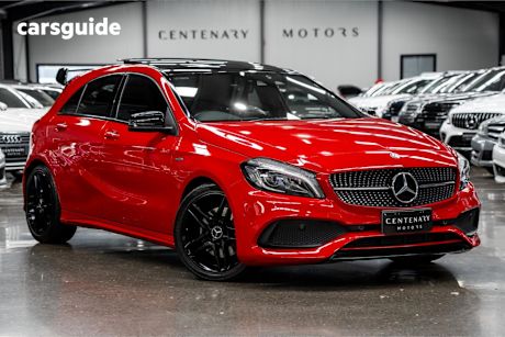 Red 2017 Mercedes-Benz A250 Hatchback Sport