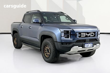 Blue 2025 BYD Shark 6 Dual Cab Utility Dual Motor Premium