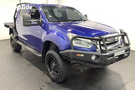 Blue 2018 Isuzu D-MAX Crew Cab Utility Ls-M Hi-Ride (4X4)