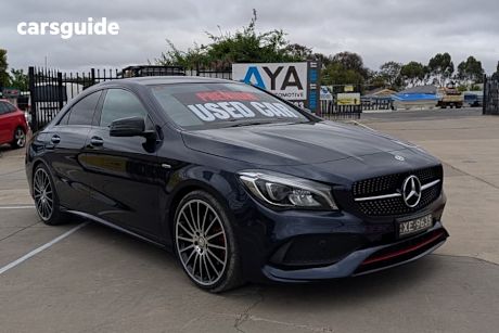 Blue 2018 Mercedes-Benz CLA250 Coupe Sport 4Matic