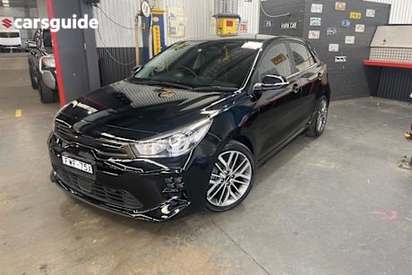 Black 2023 Kia RIO Hatchback Gt-Line