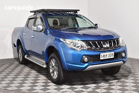 Blue 2017 Mitsubishi Triton Dual Cab Utility Gls (4X4)