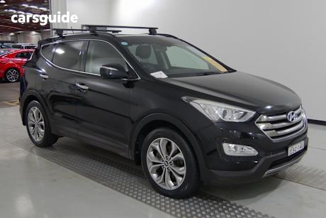 Black 2013 Hyundai Santa FE Wagon Highlander Crdi (4X4)